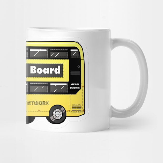 Transport for Greater Manchester, Bee Network yellow bus by jimmy-digital